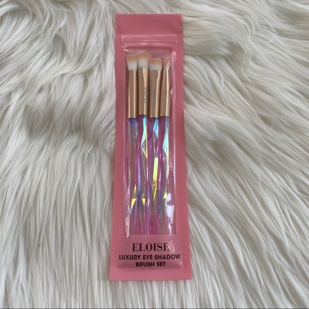 Eloise Luxury Eye Shadow Brush Set 4 Piece Prism Set